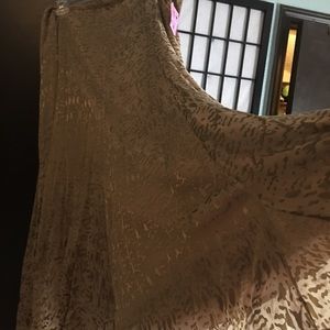 Soft Surroundings full length silky skirt